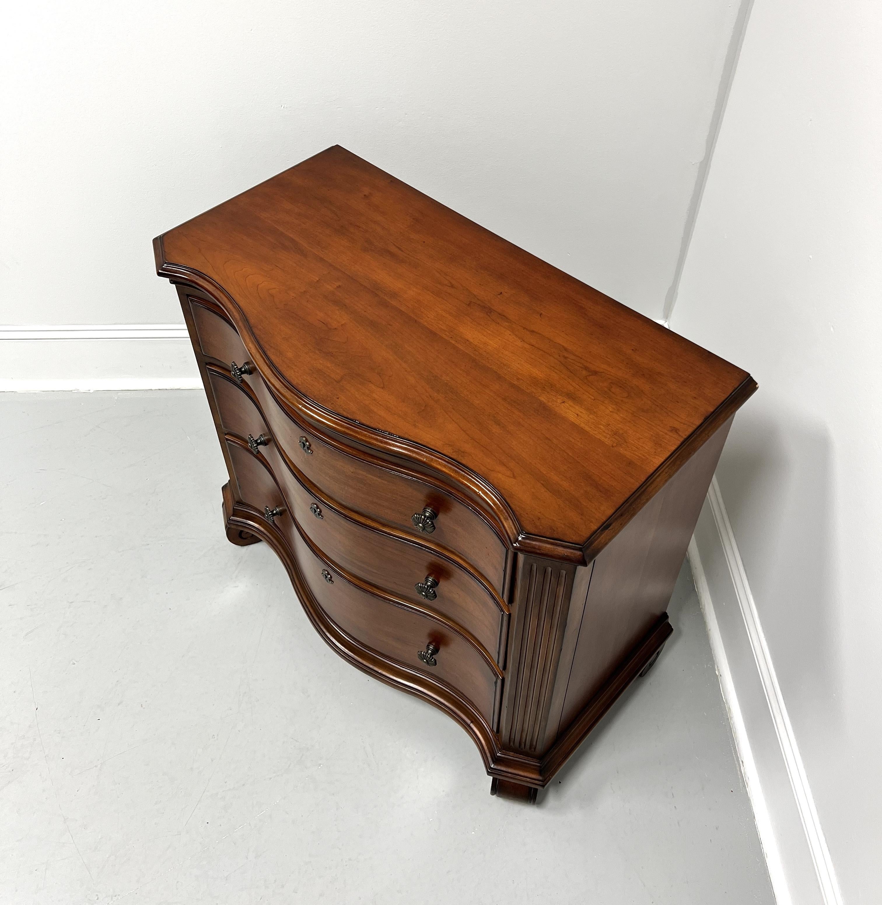 Other 21st Century Italian Tuscan Cherry Three-Drawer Nightstand Bedside Chest For Sale