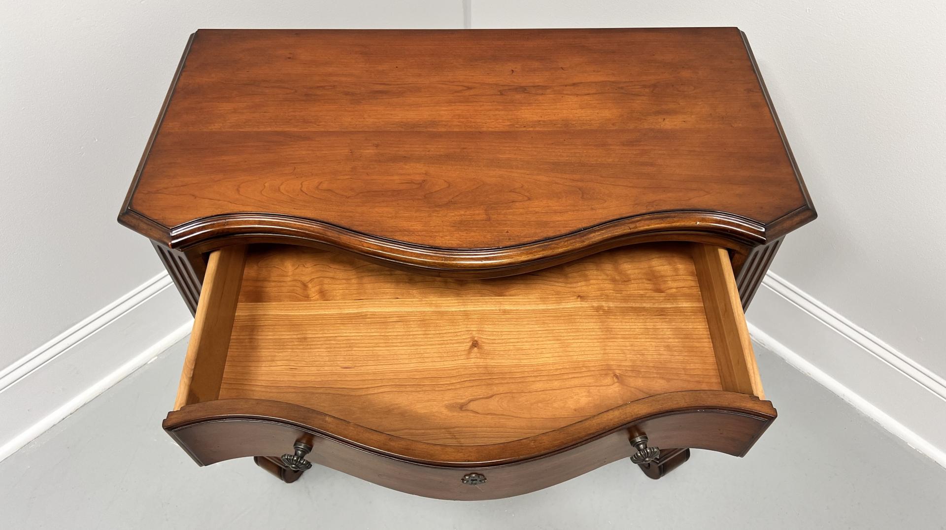 21st Century Italian Tuscan Cherry Three-Drawer Nightstand Bedside Chest 1