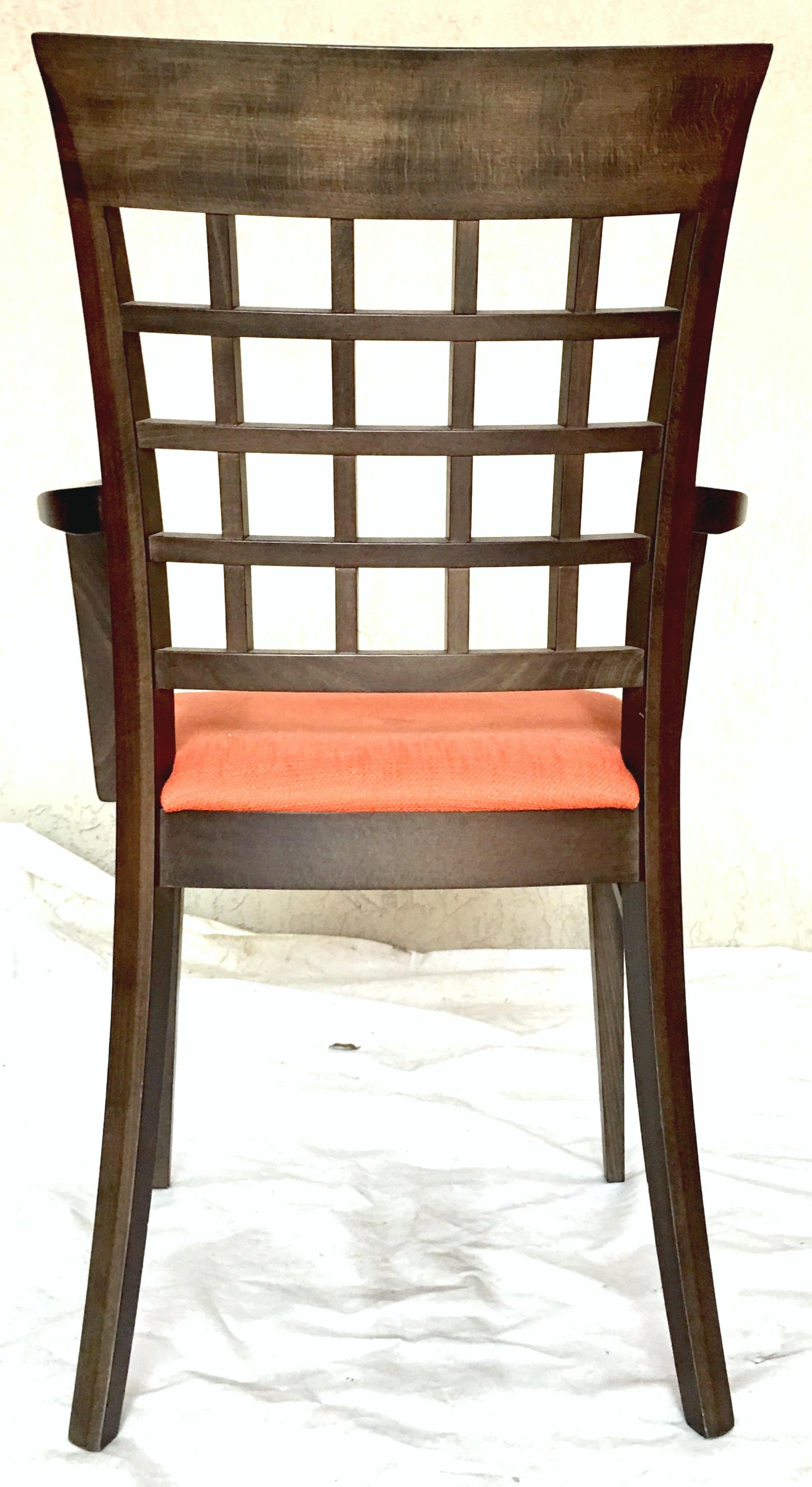 chaises de salle à manger tapissées italiennes du 21e siècle par Potocco pour Roche Bobois-S/6 3