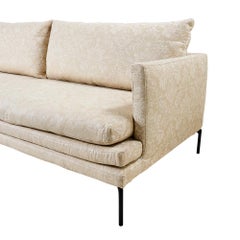 21st Century Italian Zanotta Sofa Upholstered in Schumacher Fabric