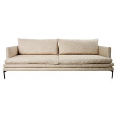 21st Century Italian Zanotta Sofa Upholstered in Schumacher Fabric