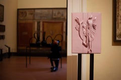 21st Century Italy, Christ Pink Panel, Ceramica Gatti, Designer A. Anastasio