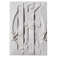 21st Century Italy, White Panel, Ceramica Gatti, Designer A. Anastasio