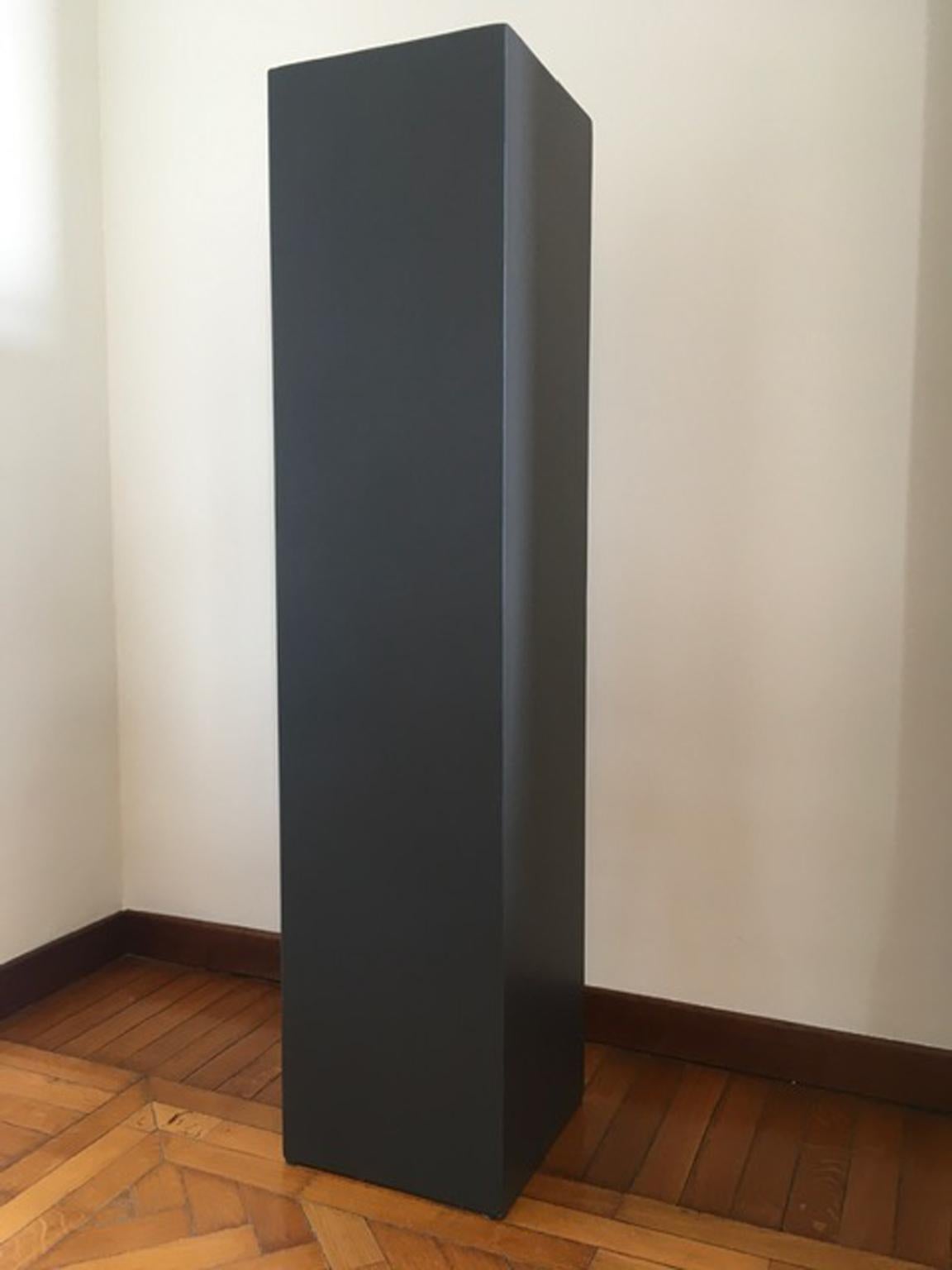 21st Century Italy Wooden Grey Lacquered Column For Sale 2