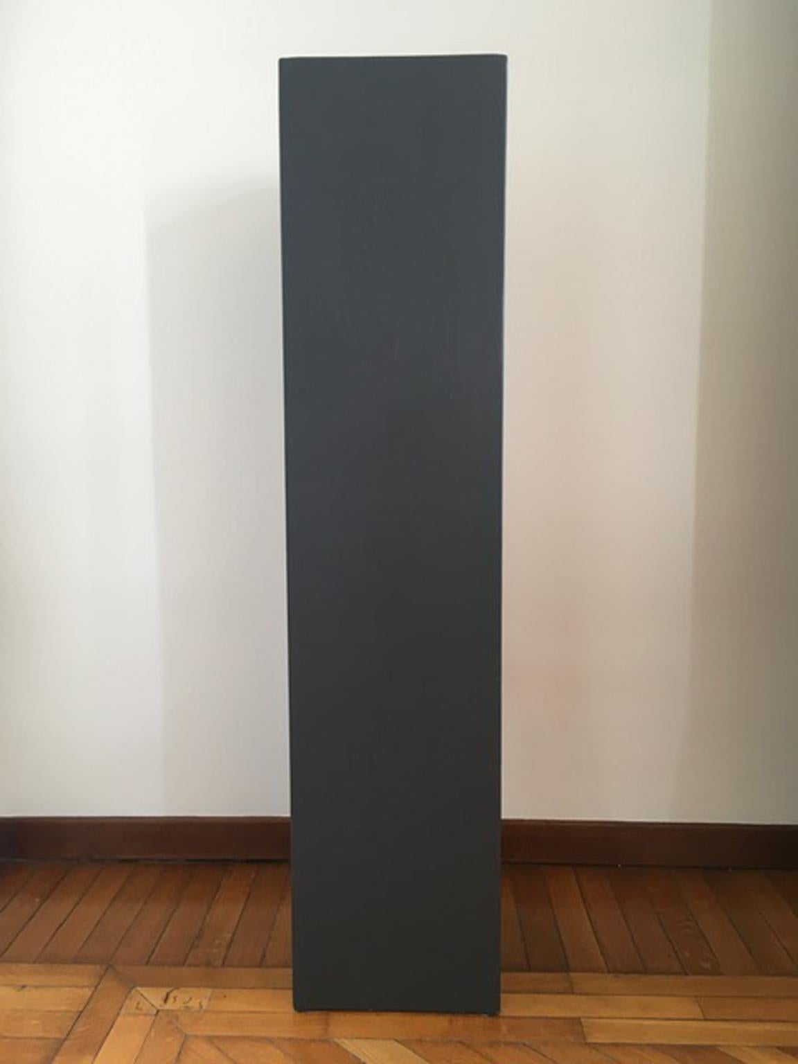 21st Century Italy Wooden Grey Lacquered Column For Sale 3