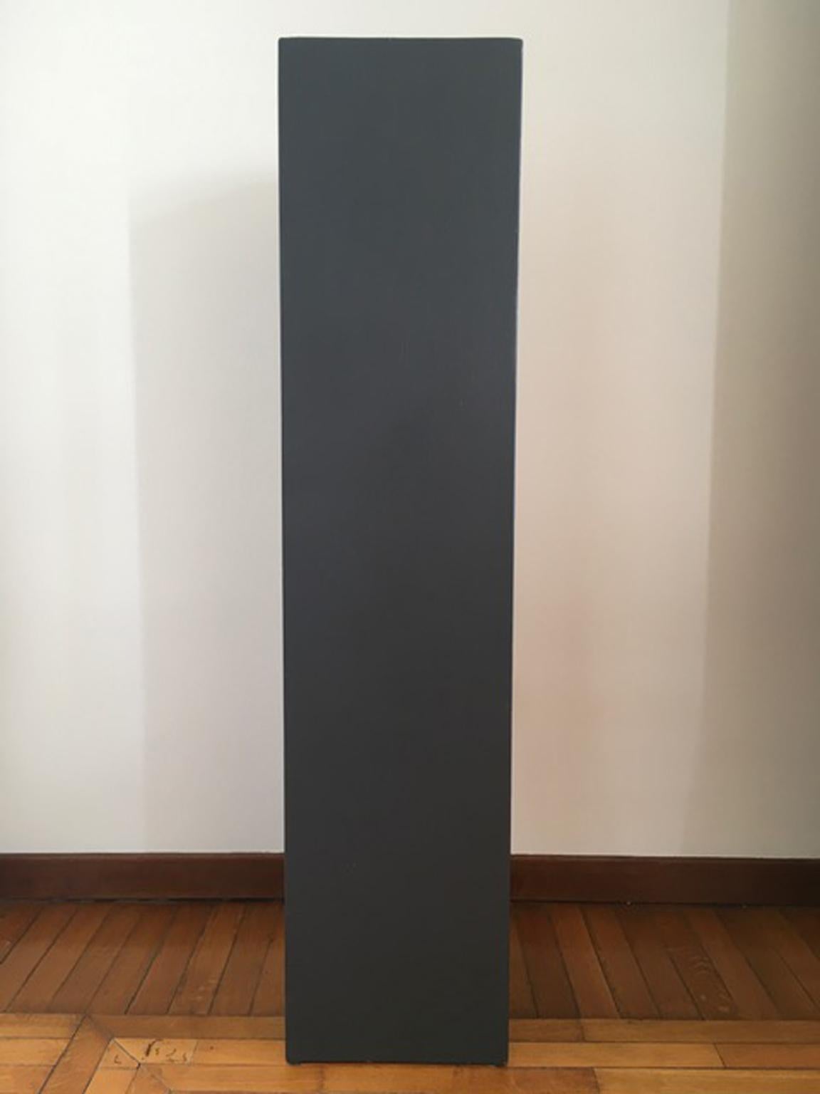 21st Century Italy Wooden Grey Lacquered Column For Sale 1