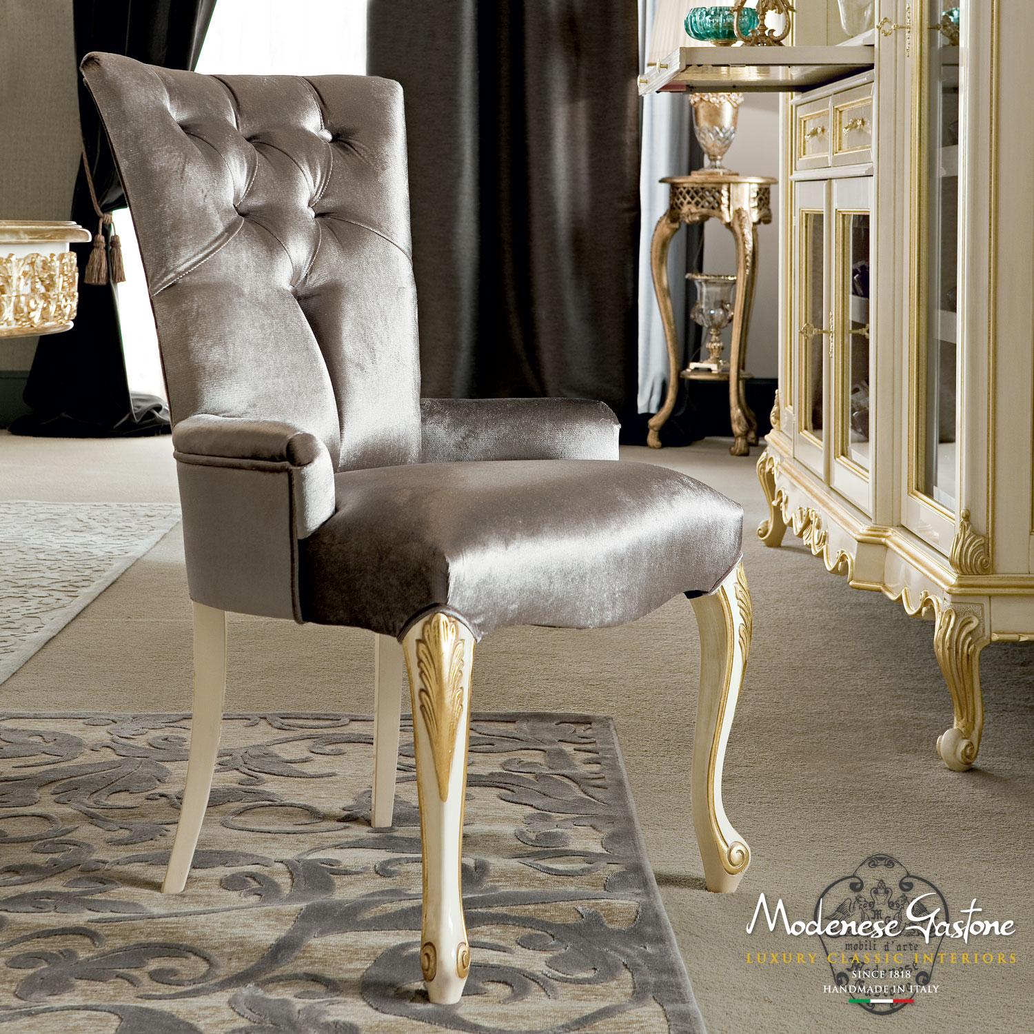 Portabottiglie barocco del XXI secolo con finitura avorio di Modenese Gastone Interiors In condizioni Nuovo in vendita a PADOVA, Italy