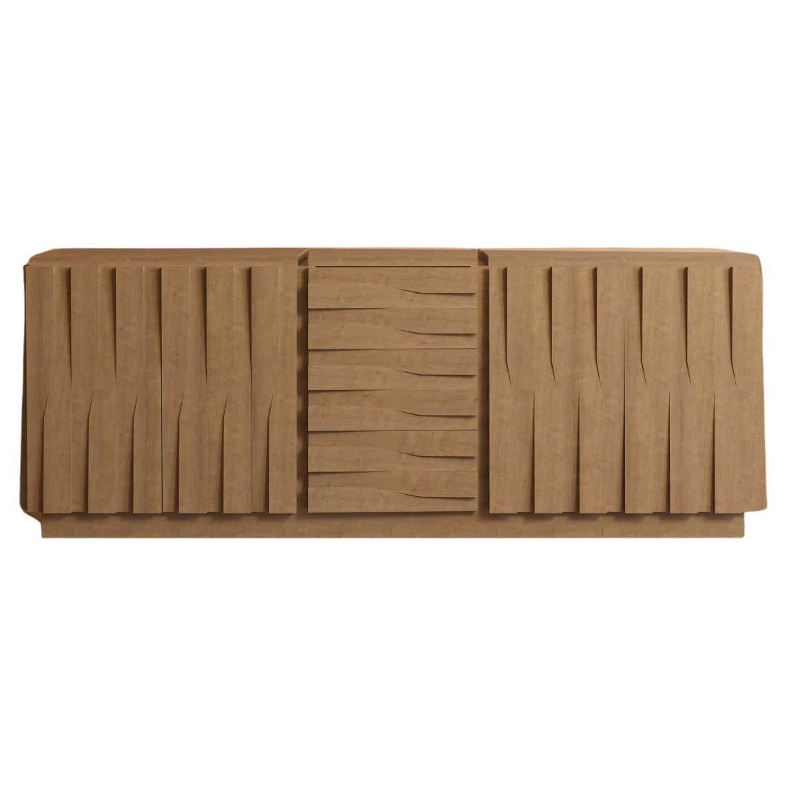 21st Century Jacaranda Sideboard, in Natural Oak Wood, by Duistt For Sale