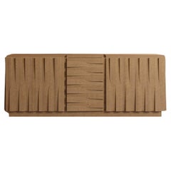21st Century Jacaranda Sideboard, in Natural Oak Wood, by Duistt