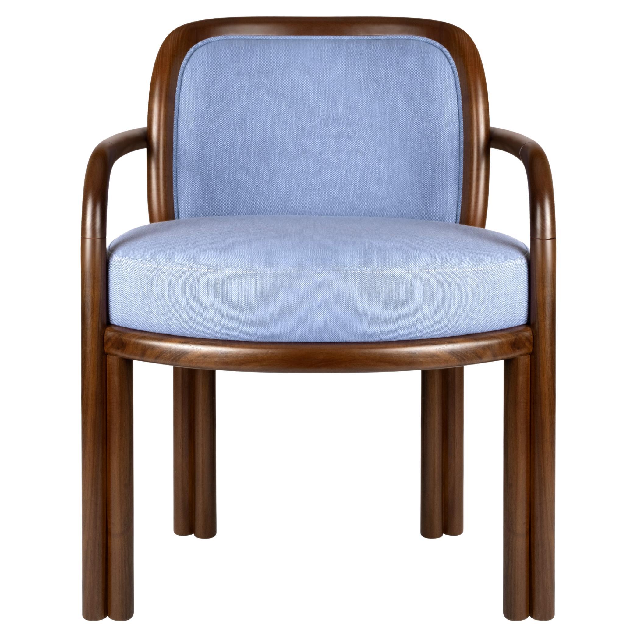 21st Century James Dining Chair Walnut Wood by Wood Tailors Club