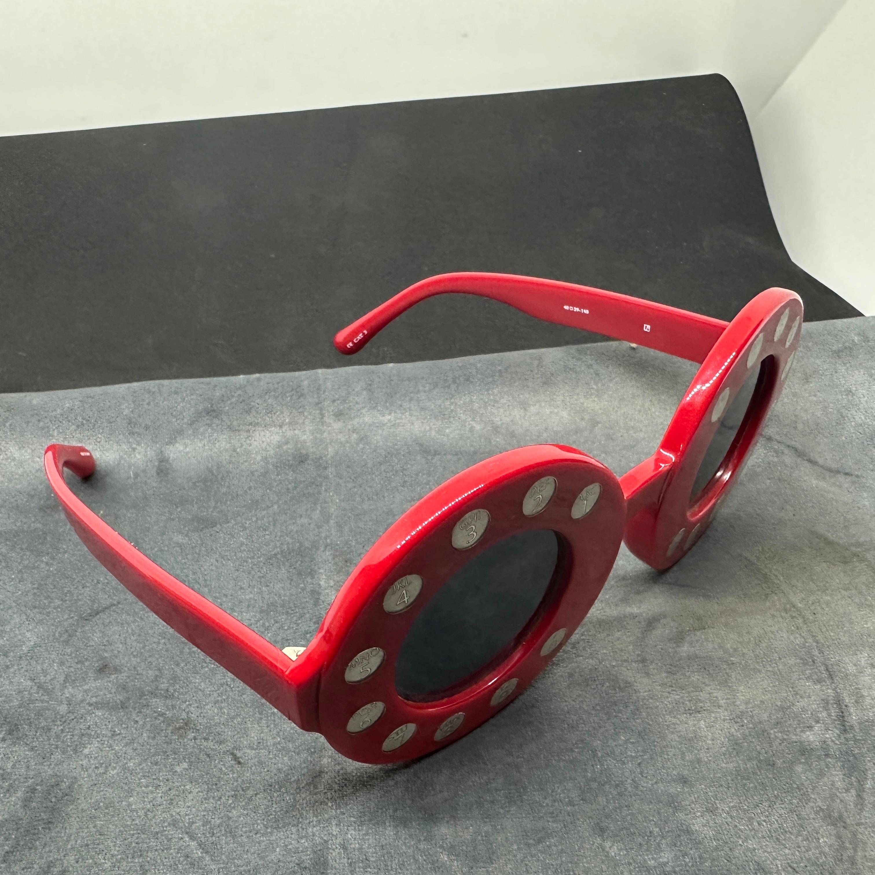 21st Century Japanese  Old Telephone Design Oversized Sunglasses by Yazbukey 4