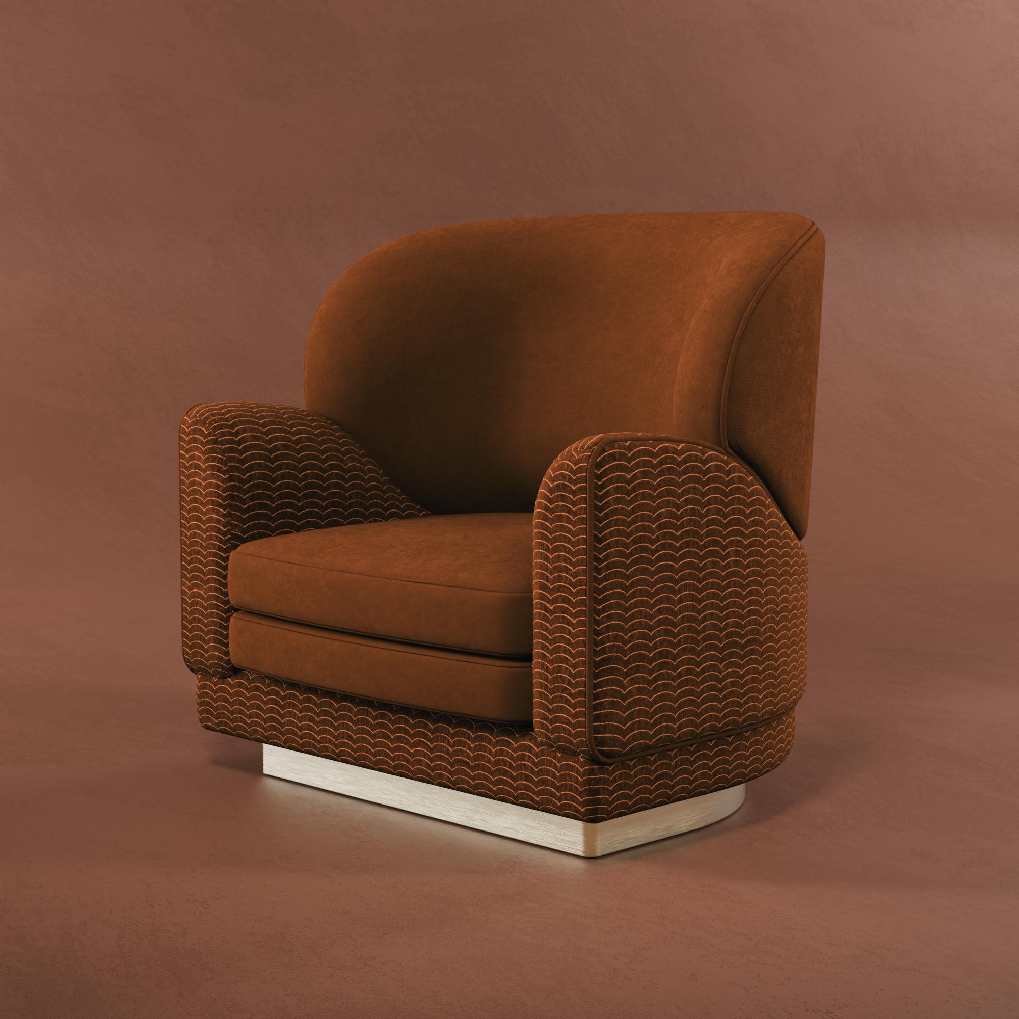 Portuguese 21st Century Jayne Armchair Dedar Wood Handmade in Portugal by Ottiu For Sale