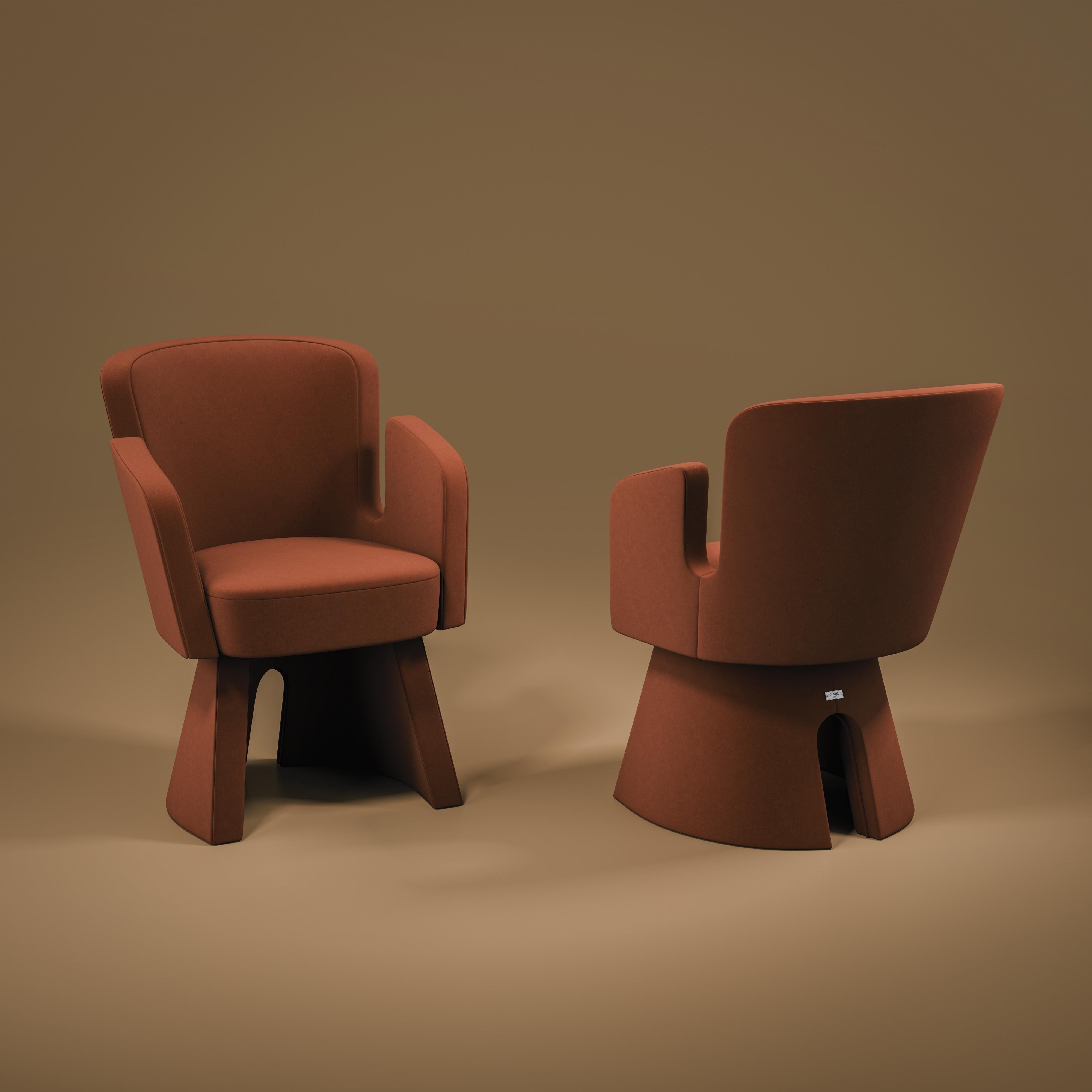 21st Century Jersey Dining Chair Leather by Porus Studio For Sale 5