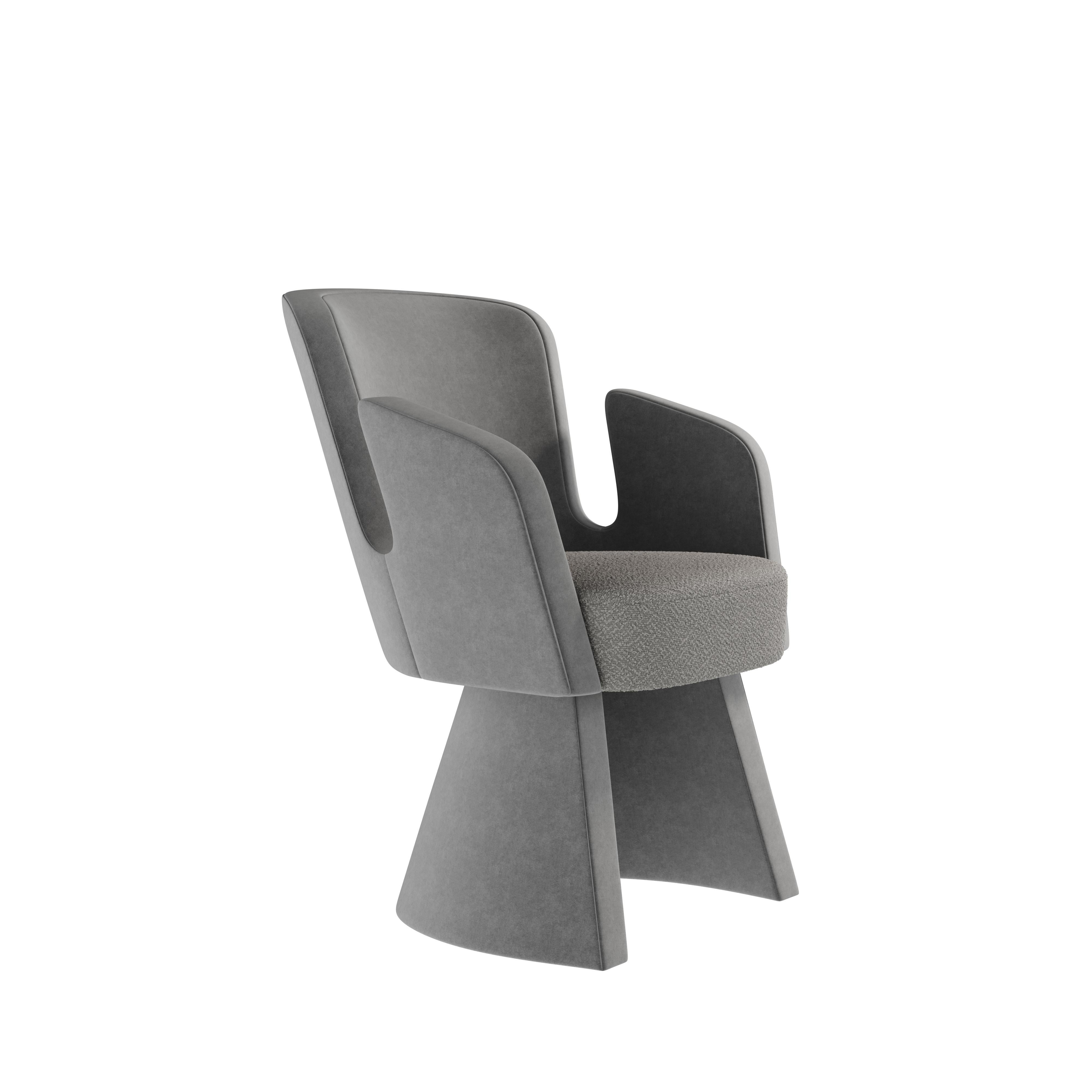 Portuguese 21st Century Jersey Dining Chair Leather by Porus Studio For Sale
