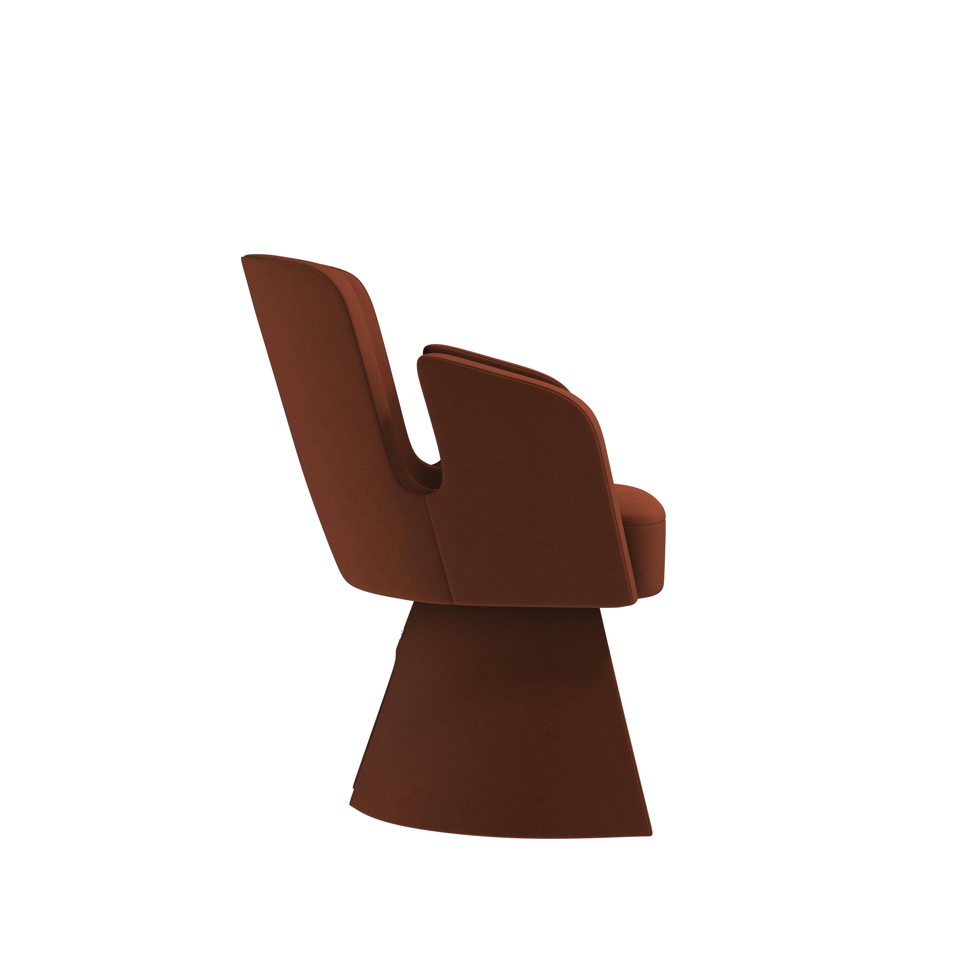 Contemporary 21st Century Jersey Dining Chair Leather by Porus Studio For Sale