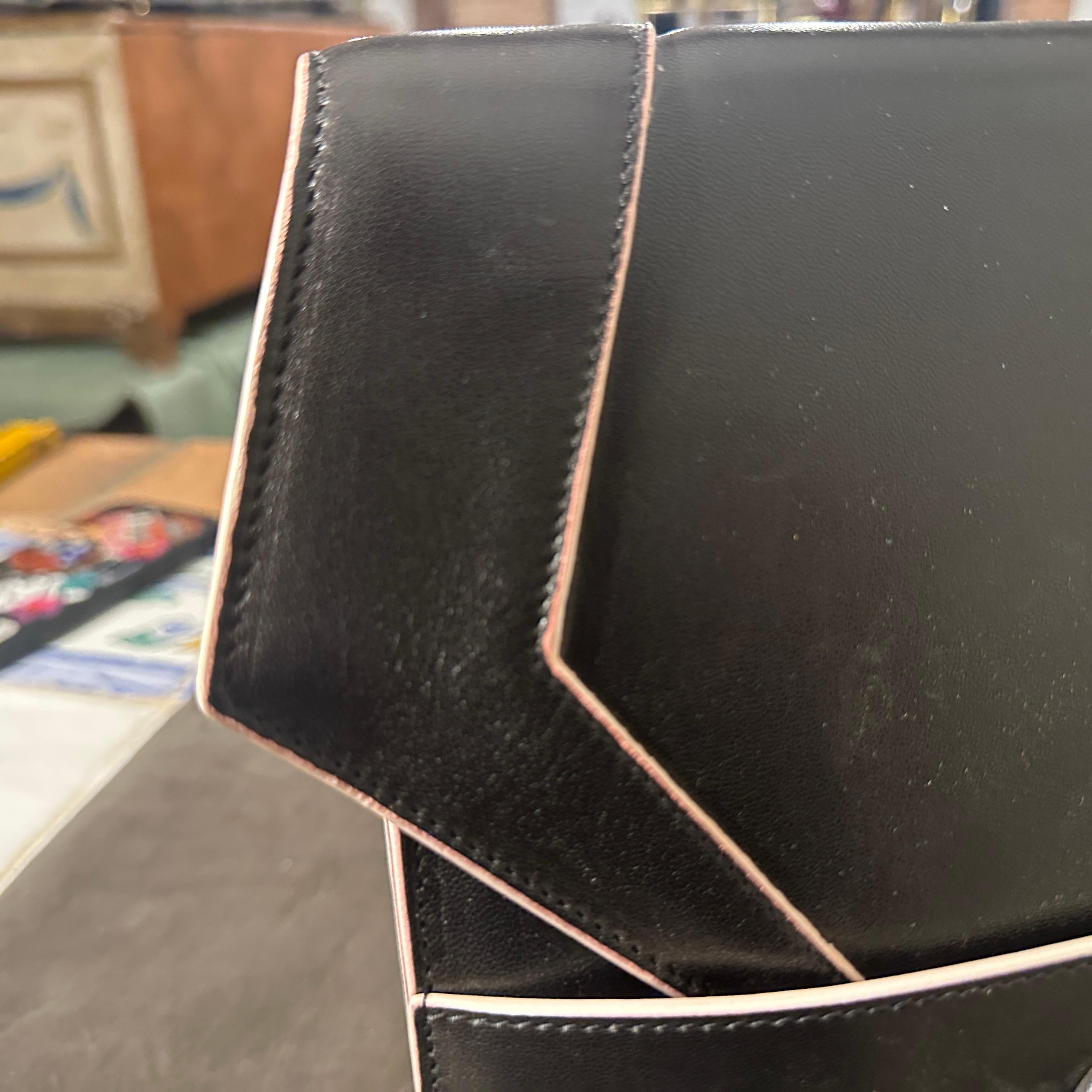 21st Century Jimmy Choo Black Leather Crossbody Bag For Sale 1