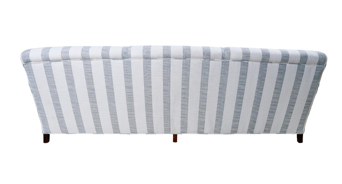 21st Century Jonas Sofa Newly Upholstered in Schumacher Fabric 1