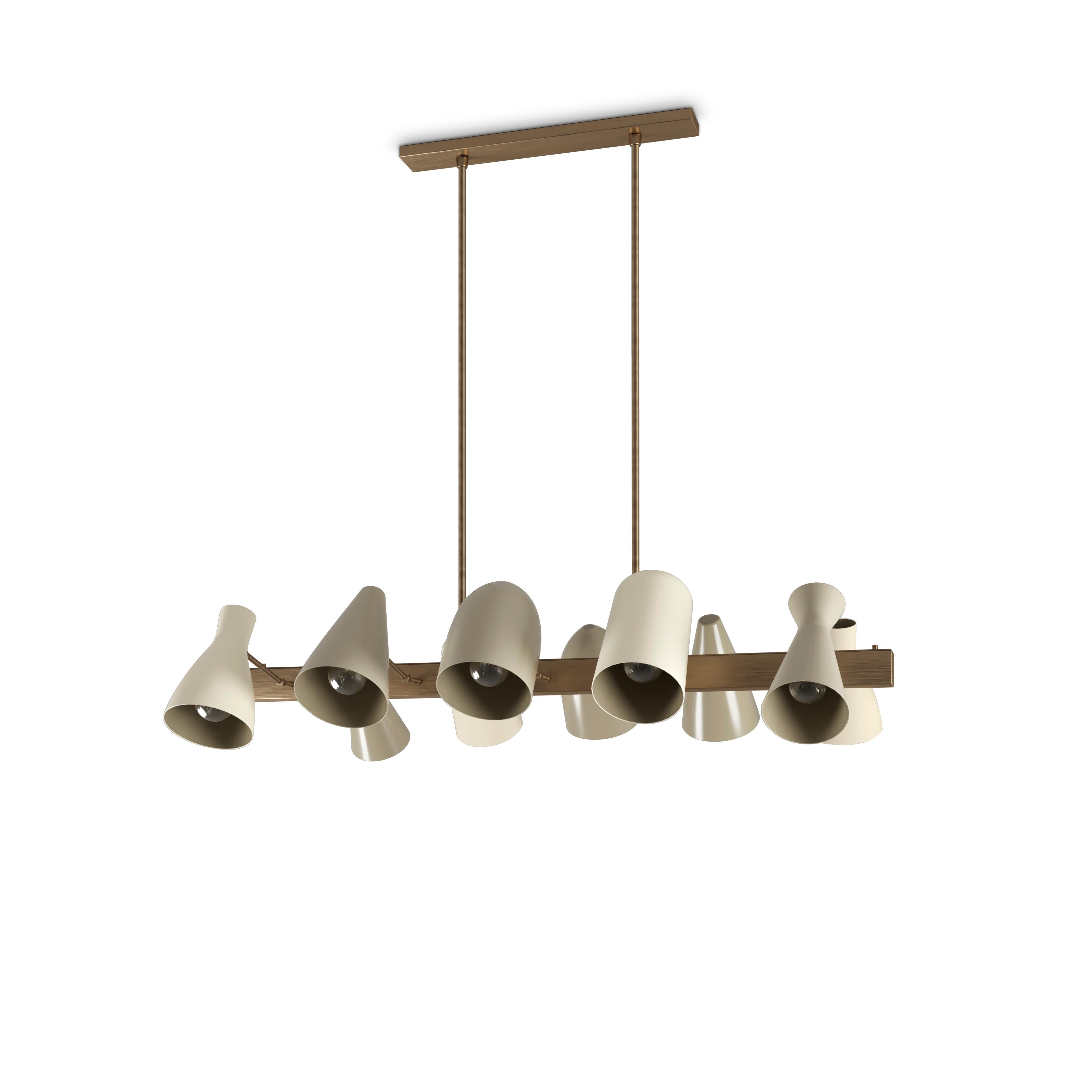 21st Century Jordaan Suspension Lamp Brass Aluminium by Creativemary In New Condition For Sale In RIO TINTO, PT