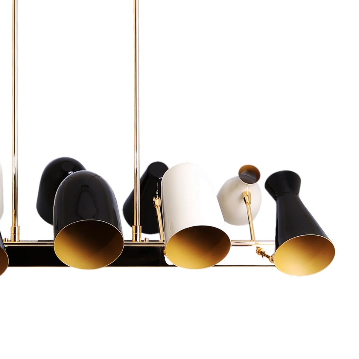 21st Century Jordaan Suspension Lamp Brass Aluminium by Creativemary For Sale 1