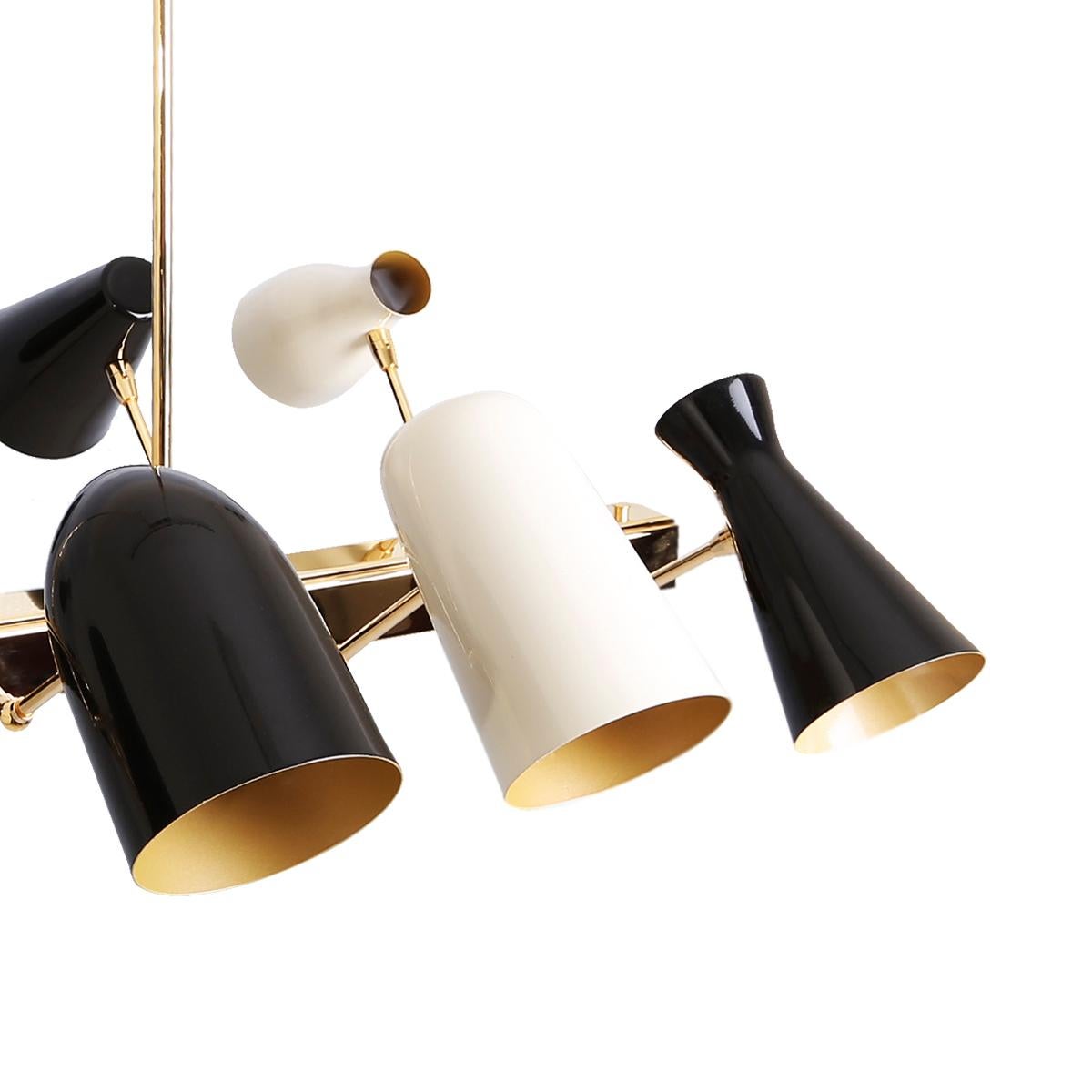 21st Century Jordaan Suspension Lamp Brass Aluminium by Creativemary For Sale 2