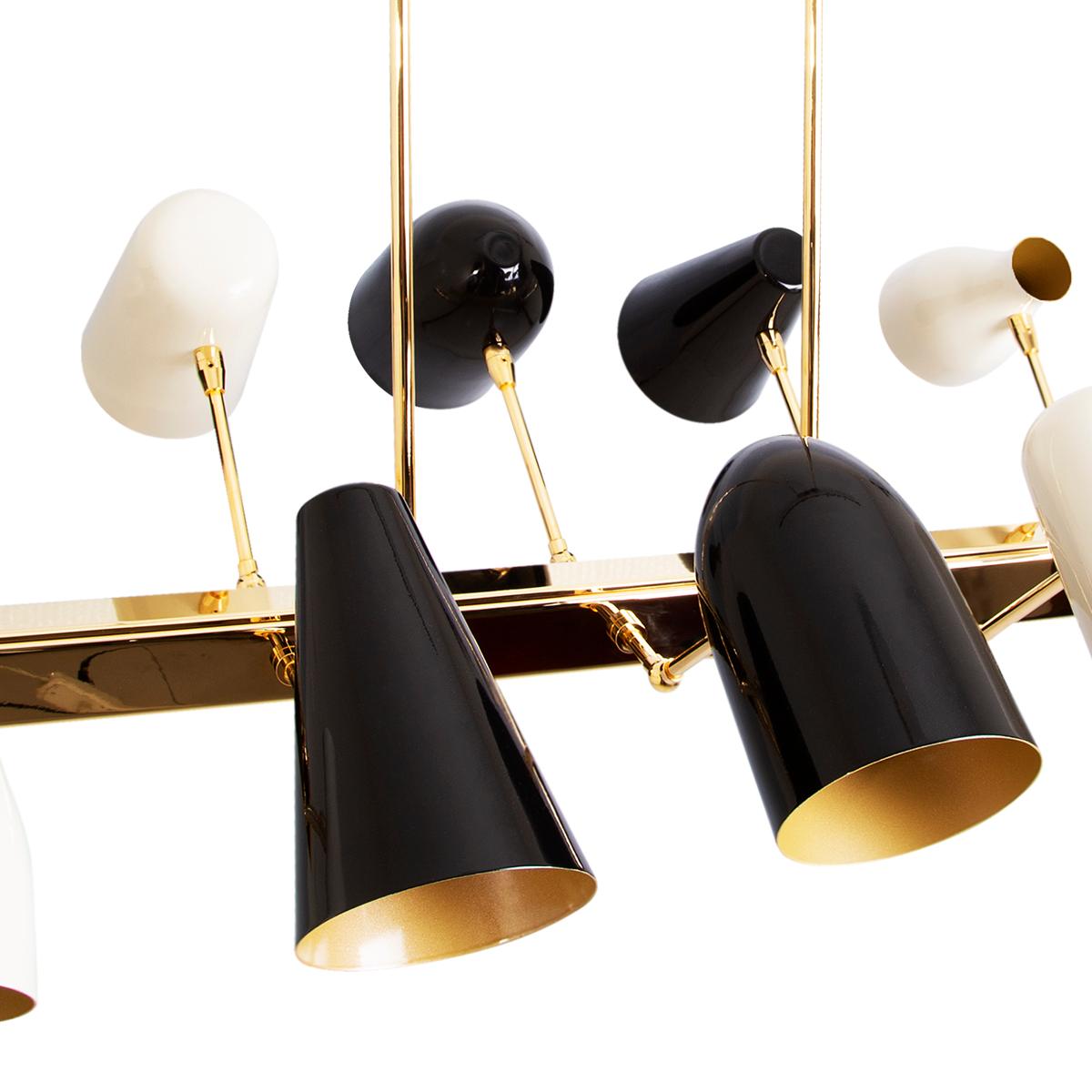 21st Century Jordaan Suspension Lamp Brass Aluminium by Creativemary For Sale 3