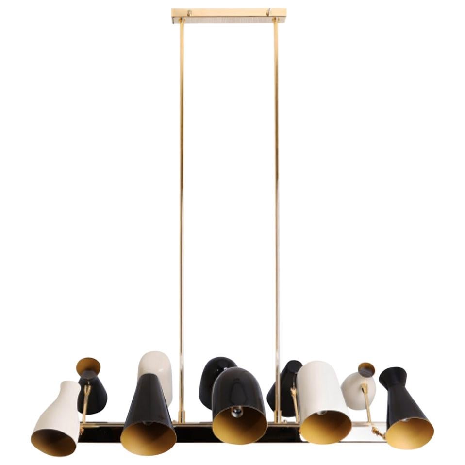 21st Century Jordaan Suspension Lamp Brass Aluminium by Creativemary For Sale