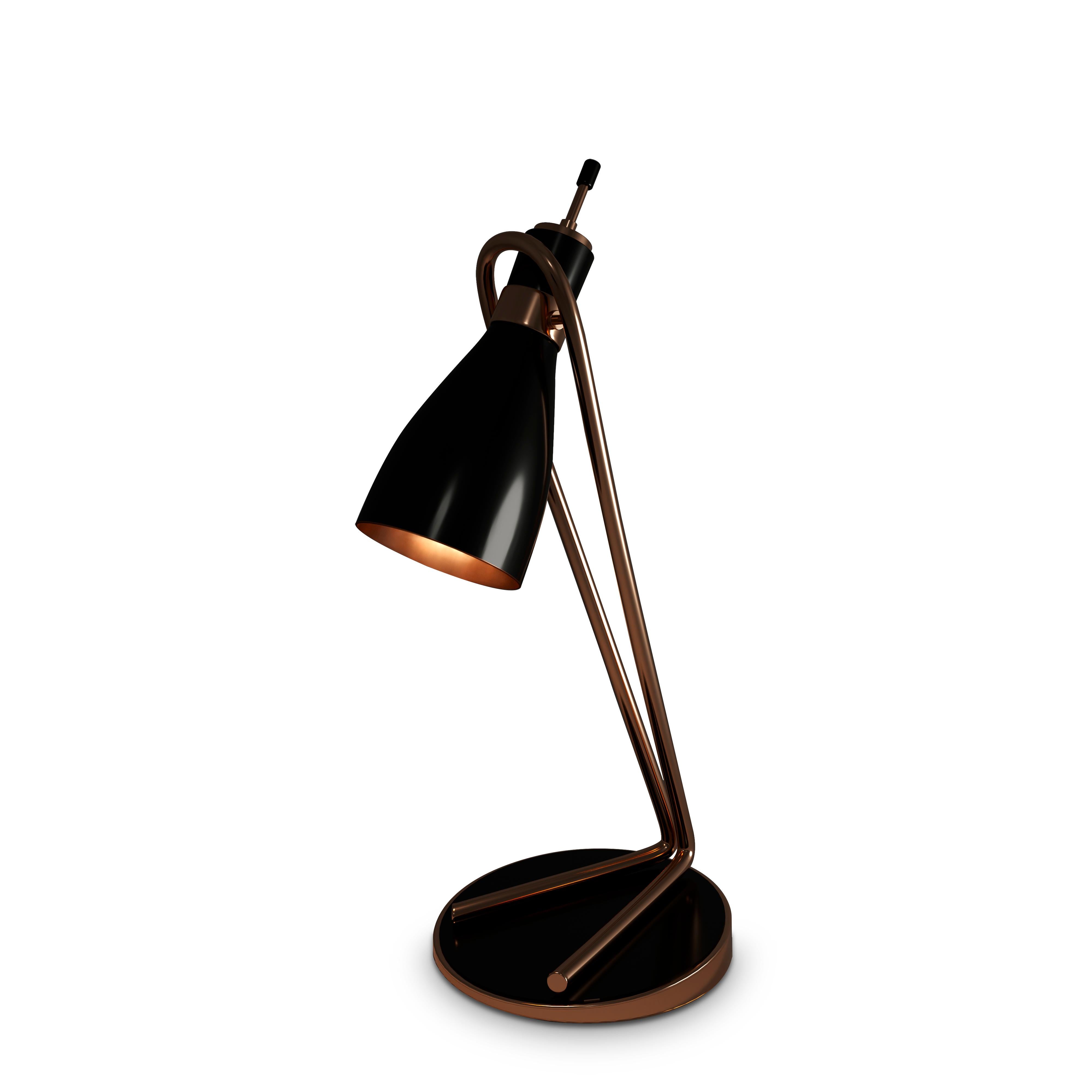 21st Century Jordaan Table Lamp Aluminium Brass by Creativemary In New Condition For Sale In RIO TINTO, PT