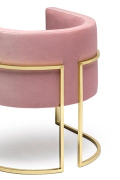 21st Century Julius Chair, in Polished Brass, Handcrafted in Portugal by Duistt