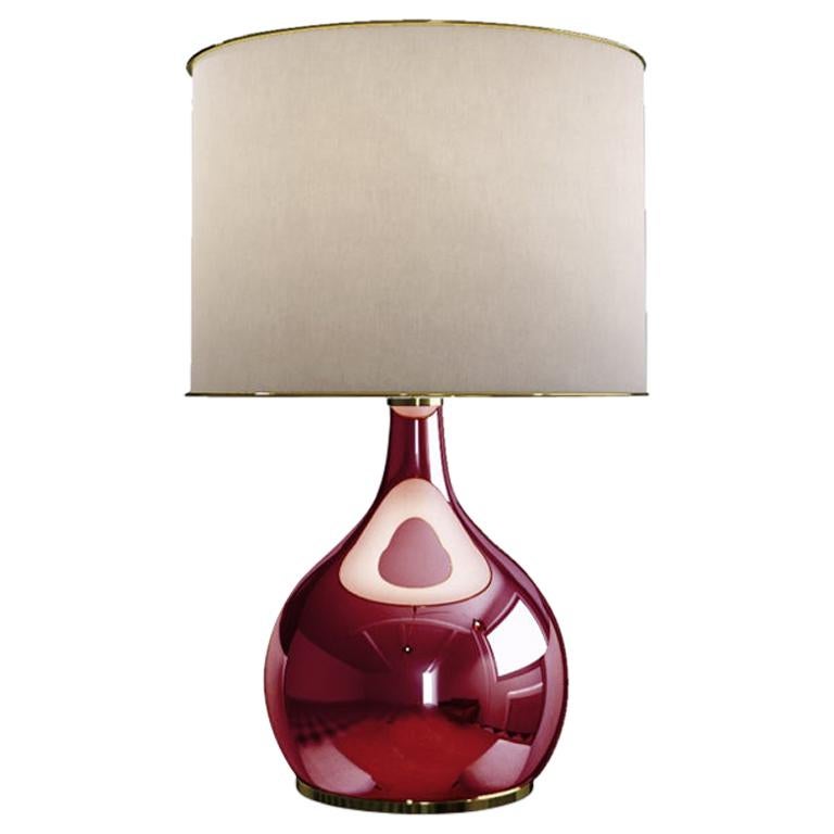 21st Century Kapoor Table Lamp Mirrored Glass For Sale