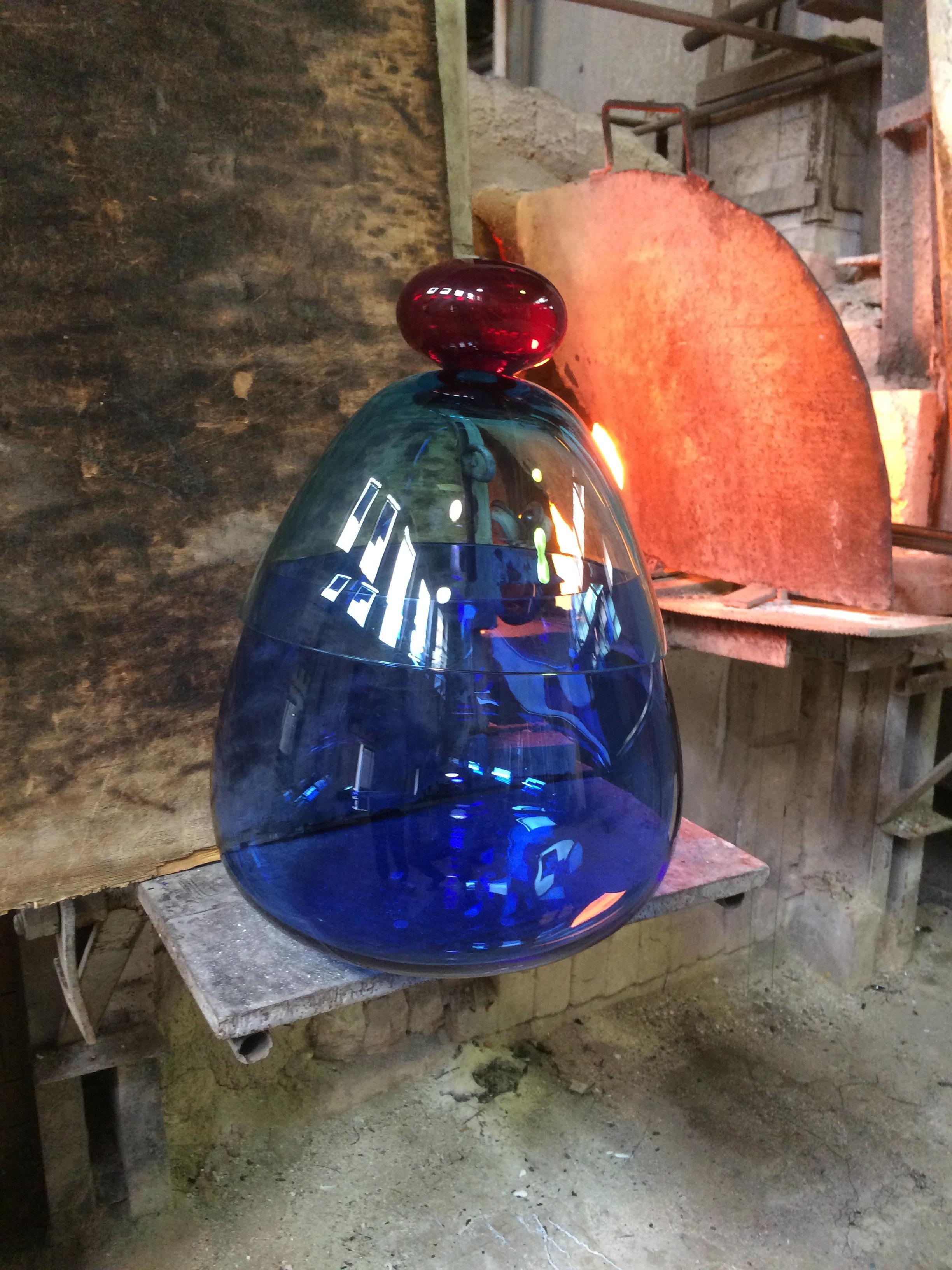 21st Century Karim Rashid Centerpiece Vase Murano Glass Various Colors For Sale 2