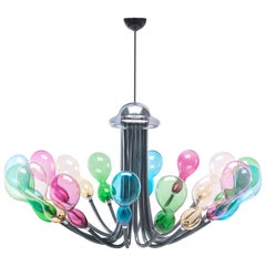 21st Century Karim Rashid Chandelier 16 Lights Murano Glass Various Colors