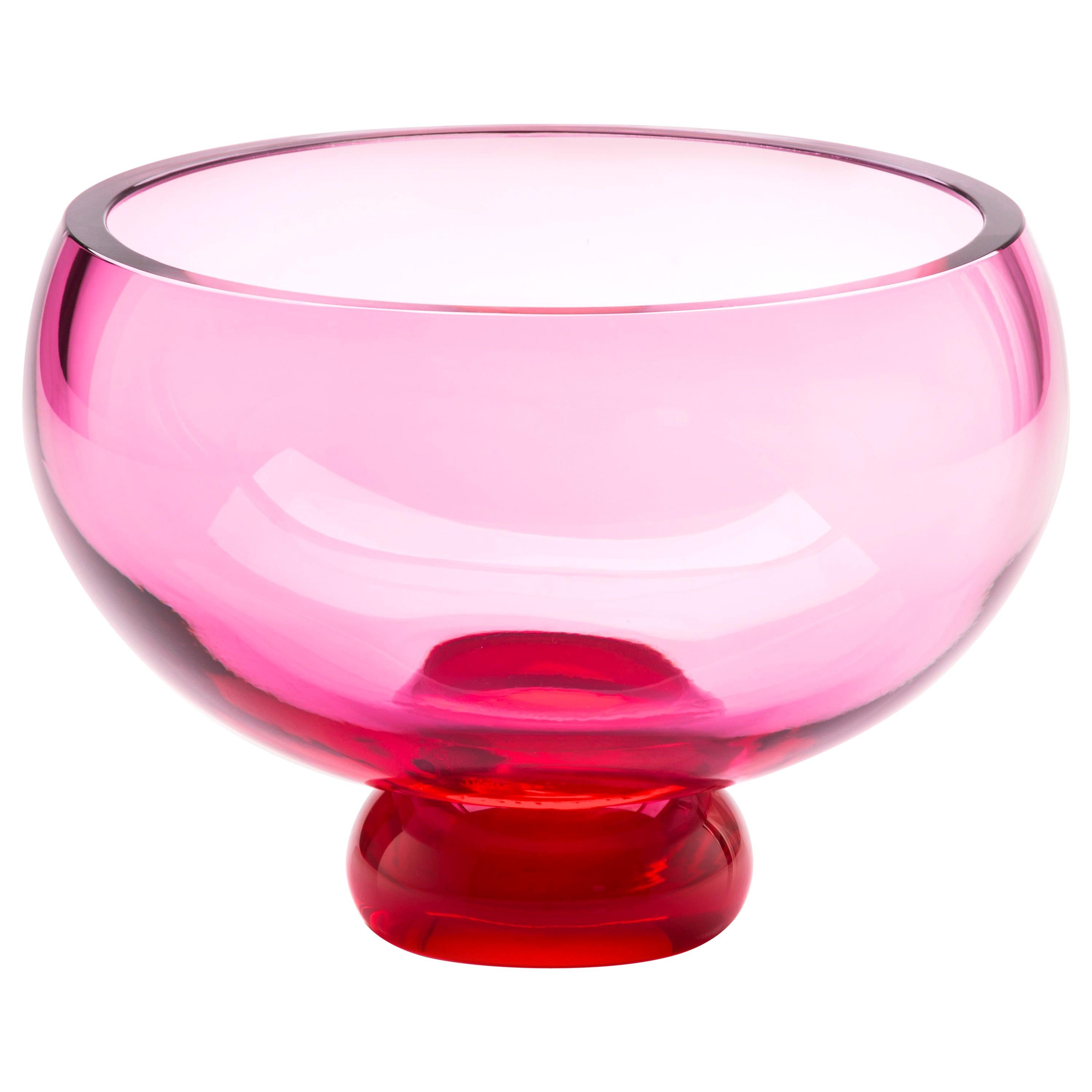 21st Century Karim Rashid Coppa Bowl Transparent Murano Glass Various Colors