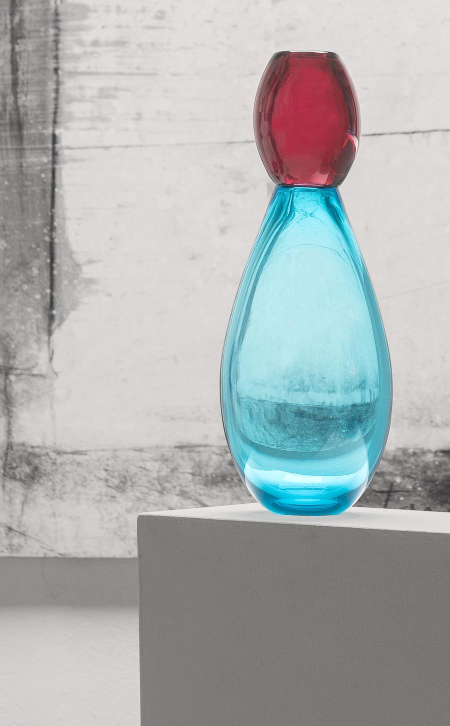 Contemporary 21st Century Karim Rashid King Vase Murano Glass Various Colors For Sale