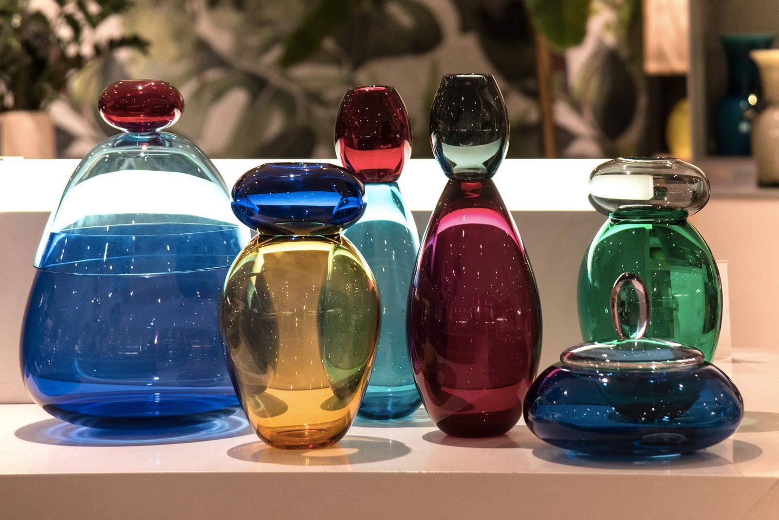 Verre de Murano Vase King Karim Rashid du 21e siècle en verre de Murano de différentes couleurs en vente