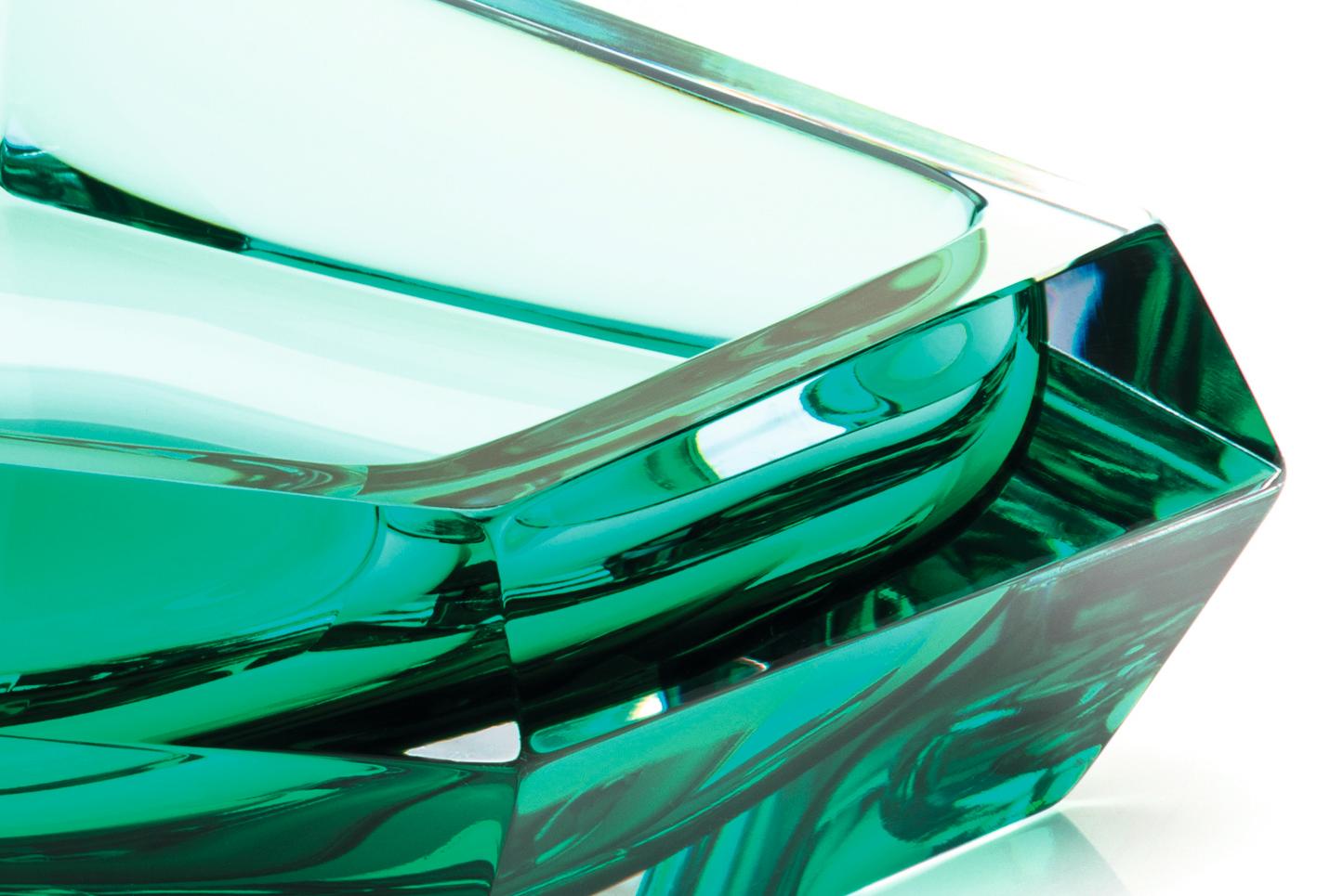 Hand-Crafted 21st Century Karim Rashid Large Bowl Murano Glass Blue For Sale