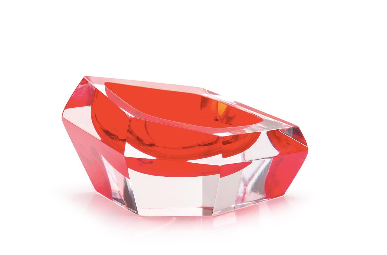 italien 21ème siècle Karim Rashid Mini Bol Verre Murano Noir en vente