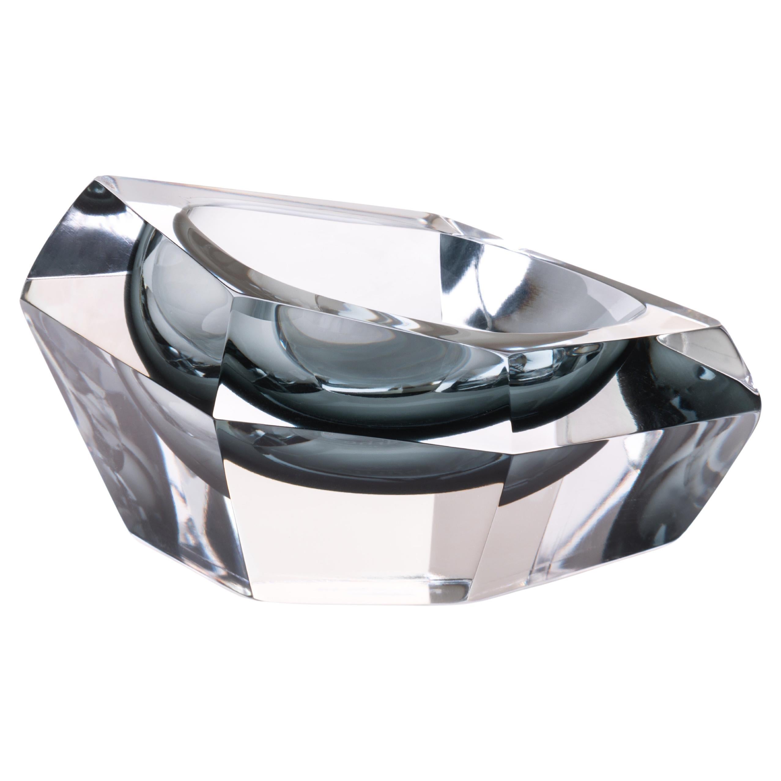 21ème siècle Karim Rashid Mini Bol Verre Murano Noir en vente