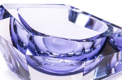 21. Jahrhundert Karim Rashid Mini Schale Murano Glas Violett