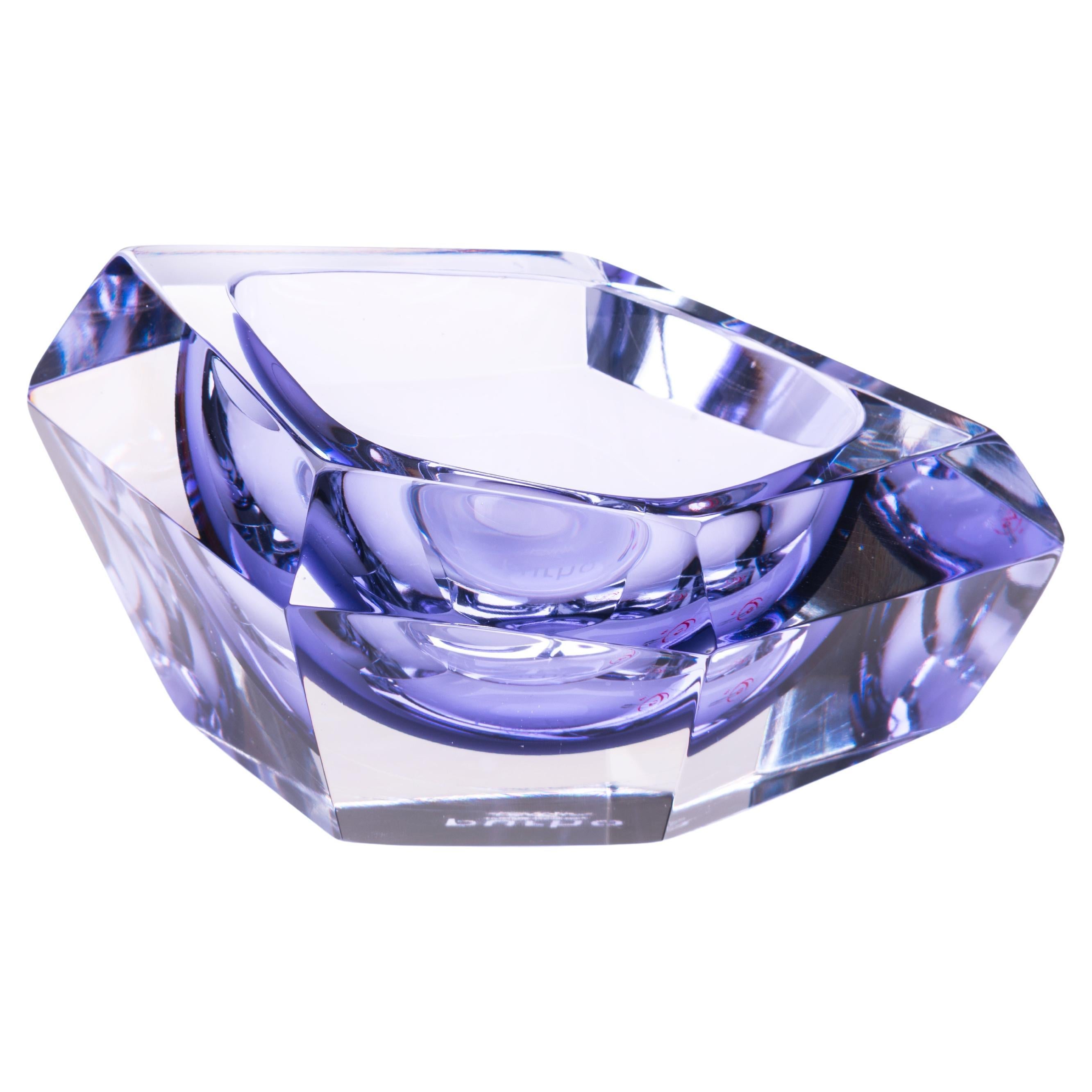 21st Century Karim Rashid Mini Bowl Murano Glass Violet