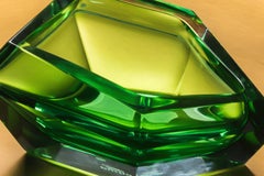 21st Century Karim Rashid Small Bowl Murano Glass Emerald Green