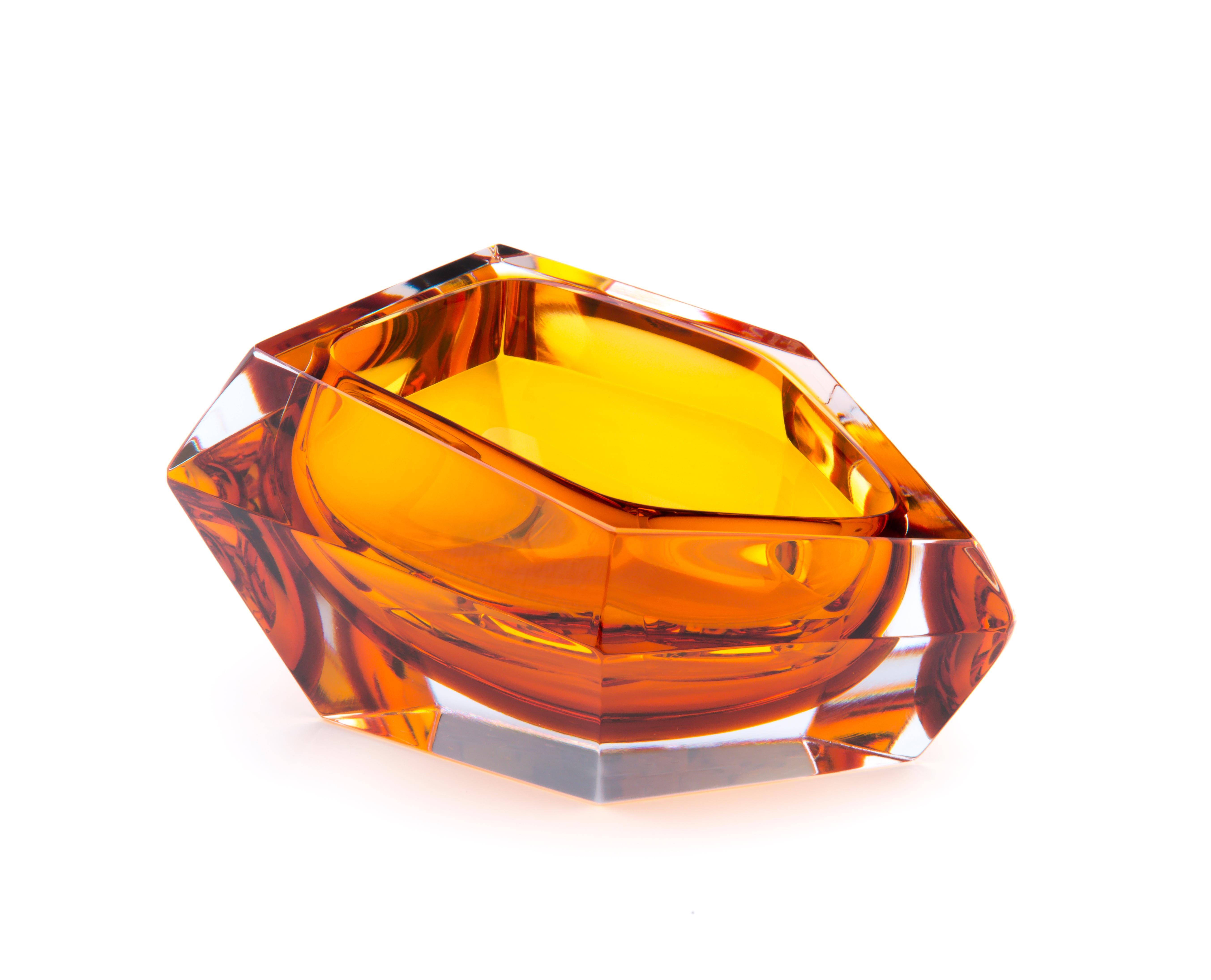 21st Century Karim Rashid Small Bowl Murano Glass Red For Sale 3