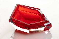 21st Century Karim Rashid Small Bowl Murano Glass Red