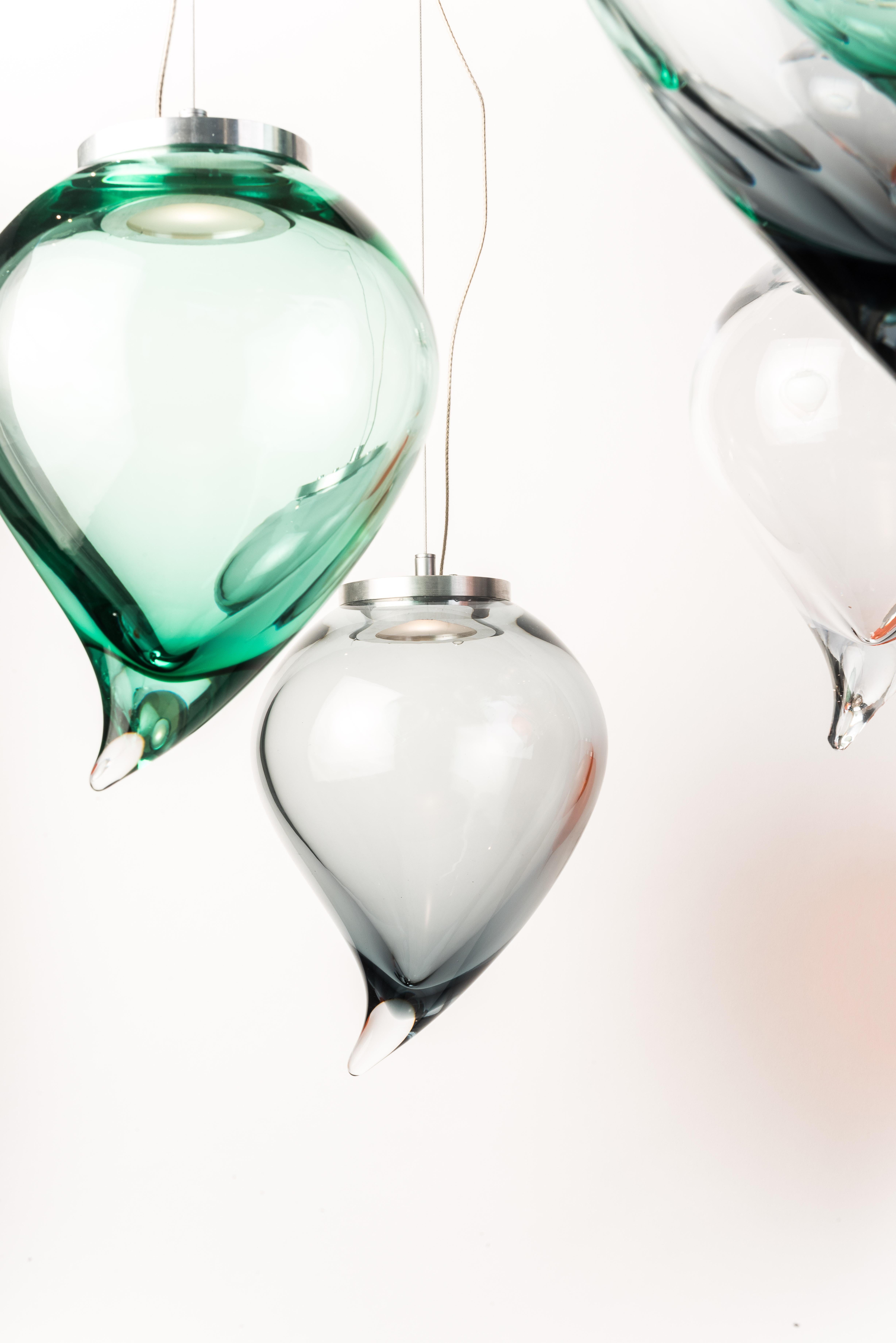 Italian 21st Century Karim Rashid Suspension Lamp Murano Glass Various Colors For Sale