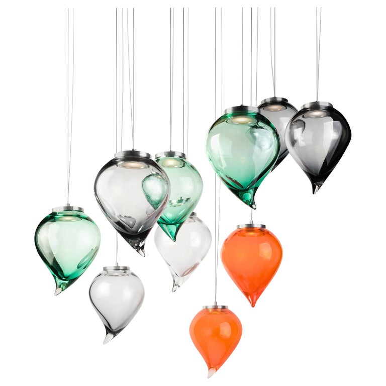 21st Century Karim Rashid Suspension Lamp Murano Glass Various Colors For Sale