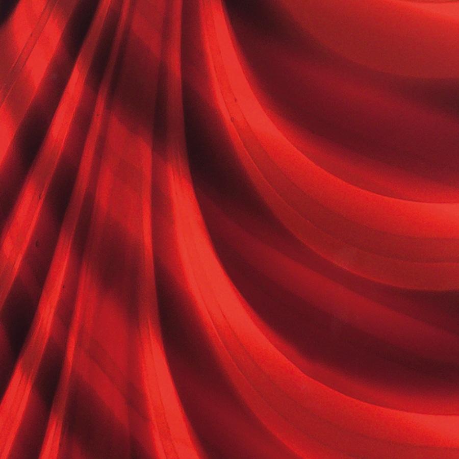 21. Jahrhundert Karim Rashid Rittervase aus Muranoglas in Rot und Schwarz (Moderne) im Angebot
