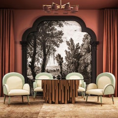 21st Century Karin Dining Chair Cotton Velvet Made in Portugal by Ottiu