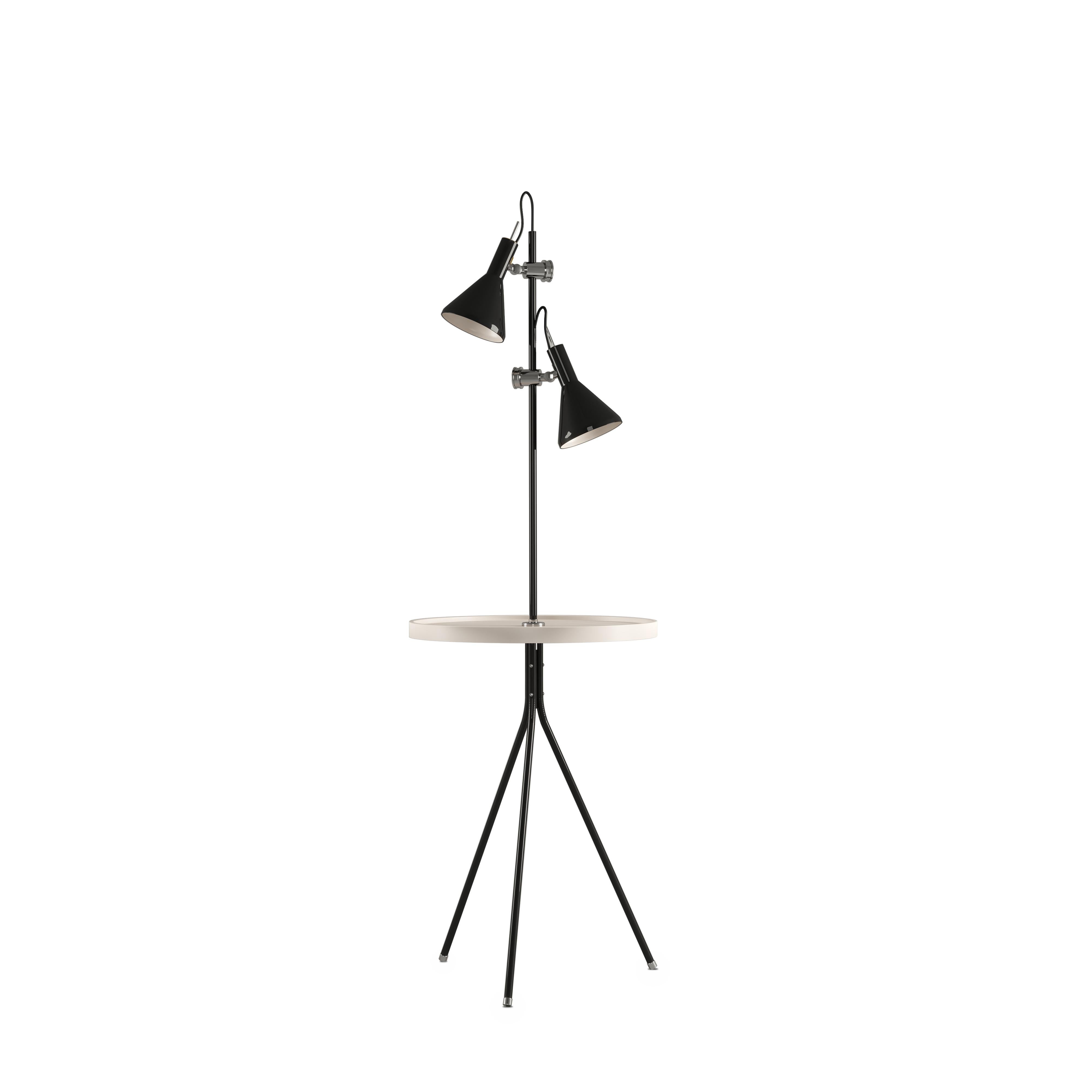 Contemporary 21st Century Karlin Floor Lamp Gold-Plated Brass Aluminium  by Creativemary For Sale