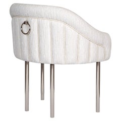 21st Century Katharina Dining Chair Cotton Velvet Brass