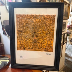 21st Century Keith Haring Pop art Framed 63/150 Untitled Lithography