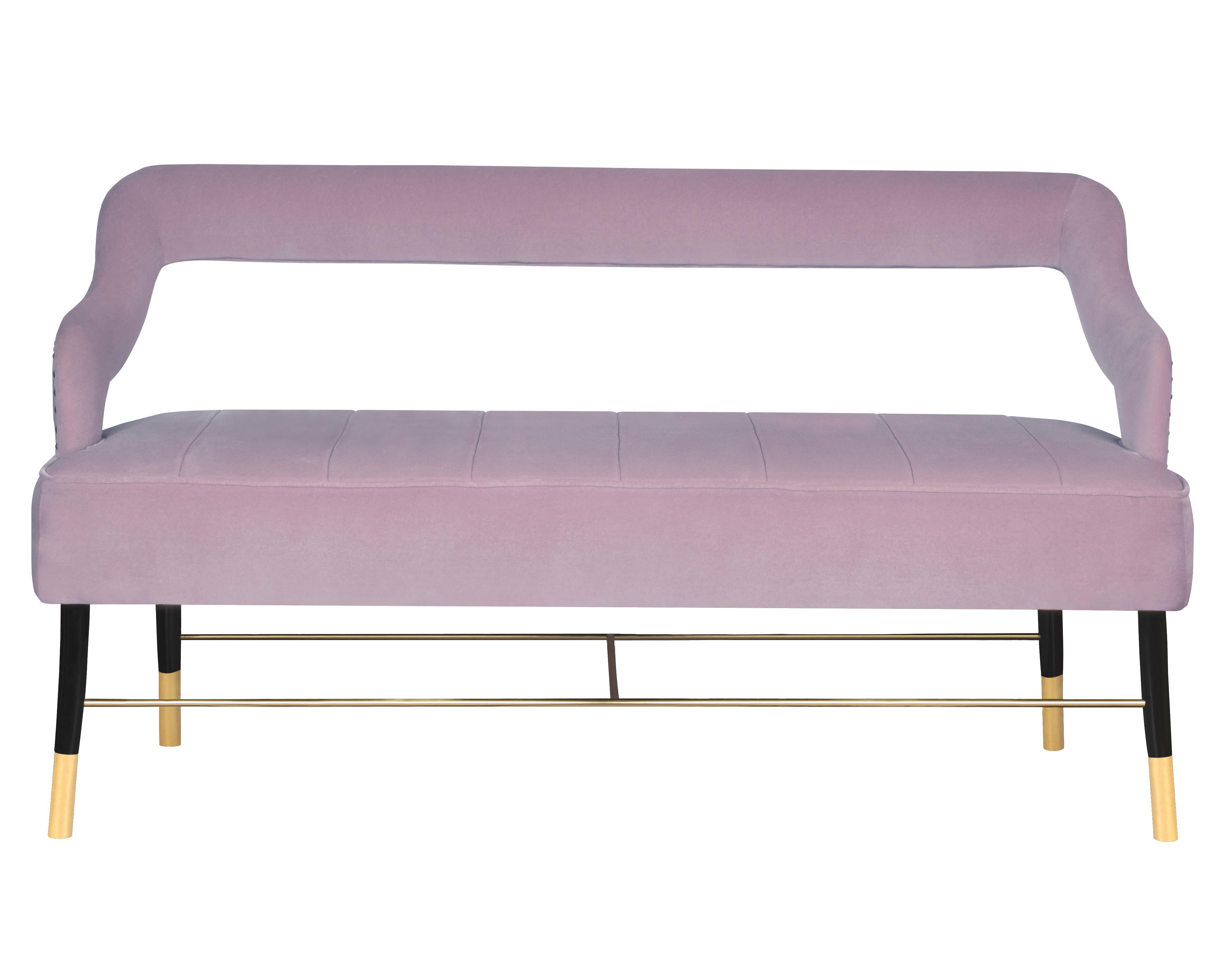 21st Century Kelly Twin Seat Cotton Velvet Made in Portugal by Ottiu For Sale 2